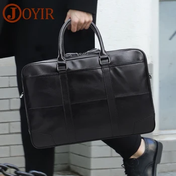 Портфель JOYIR из натуральной кожи, мужская сумка, деловая сумка, Мужские сумки-мессенджеры для ноутбуков 15,6 