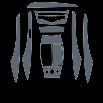 Прозрачная Пленка из ТПУ для Infiniti QX60 2018-2022 Наклейка для Интерьера Автомобиля Центральная Консоль Сенсорный Экран Air Gear Дверная Панель Windows