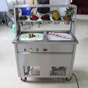 Производители мороженого CE С хорошей обратной связью, Машина для жарки Йогурта, Коммерческая Промышленная машина для жарки мороженого в Таиланде