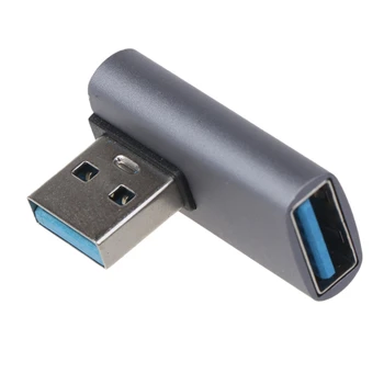 Прямоугольный USB-удлинитель USB 10 Гбит/с, удлинитель для мужчин и женщин, видео-расширенный конвертер для ноутбука и телефона