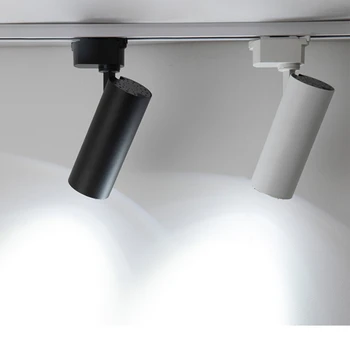 Светодиодные трековые точечные светильники COB Track Lamp 12W Aluminum Track Lighting Rail Spot Led для кухонного магазина