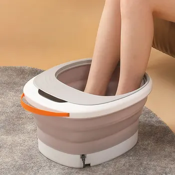 Складная ванночка для ног, Электрическая ванночка для ног с инфракрасным подогревом, Автоматический углубляющий Массаж ног, Гидроэлектрическая разделительная ванночка для ног