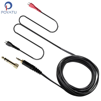 Сменный кабель POYATU для наушников Sennheiser HD25 SP SP ii II HD25 light, аудиокабель, шнуры, провод с разъемом 3,5/6,35 мм