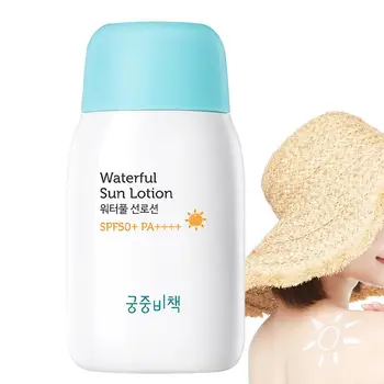 Солнцезащитный крем SPF 50 Стойкий и водонепроницаемый Солнцезащитный крем Увлажняющий нелипкий солнцезащитный крем широкого спектра действия для лица и тела