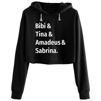 Толстовки Bibi Tina Amadeus Sabrina Typodesign, женские толстовки Y2k Kawaii, пуловер в готическом стиле гранж для девочек