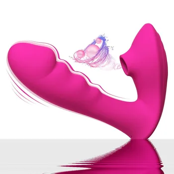 Хит продаж! USB перезаряжаемая всасывающая вибрационная палочка для женской мастурбации с 10 режимами, многократное удовольствие гарантировано!