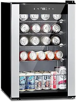 Холодильник-охладитель Smad на 19 бутылок, столешница с цифровым контролем температуры и бесшумным компрессором, Холодильники для напитков, Fr