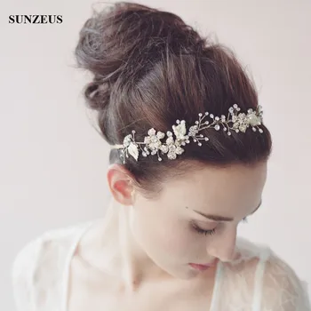 Хрустальный Свадебный пояс для волос Свадебная повязка на голову Невесты Аксессуар-цепочка SQ0180
