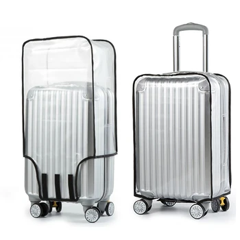 Чехол для тележки, Пылезащитный чехол для чемодана, чехол для тележки, пальто, дорожный чехол для багажа, Защитный чехол для чемодана, прозрачный Водонепроницаемый ПВХ