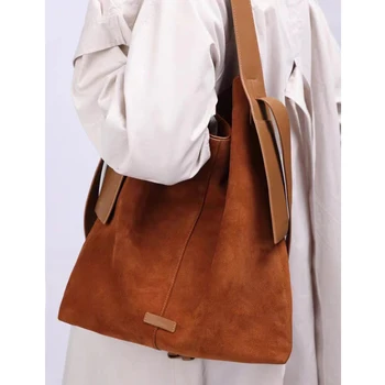 Широкий ремень, сумки через плечо, Большая замшевая сумка-ведро, Модная Дизайнерская сумка, сумки для поездок на работу, сумки через плечо для женщин, сумка для покупок