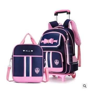 Школьный рюкзак на колесиках, школьная сумка на колесиках, рюкзак на колесиках для девочек, студенческая детская школьная сумка на колесиках, рюкзаки для детей
