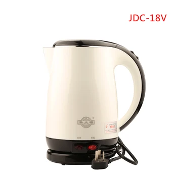 Электрический чайник JDC-18V из нержавеющей стали черного цвета с функцией автоматического выключения, чайник для быстрого нагрева воды 1,8 л